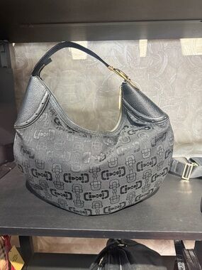 Gucci Canvas Horsebit Bag